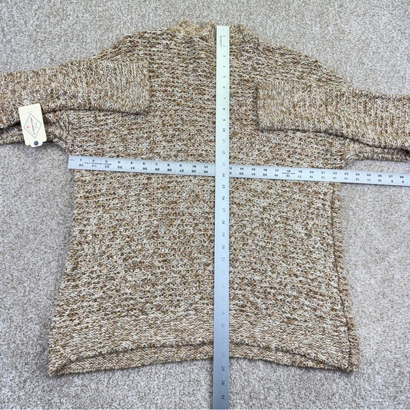 NWT St John’s Bay Textured Knit Sweater Women’s Size PXXL Tan Tweed - Picture 7 of 12